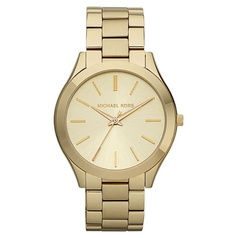 montre michael kors slim runway|Michael Kors gold tone watch.